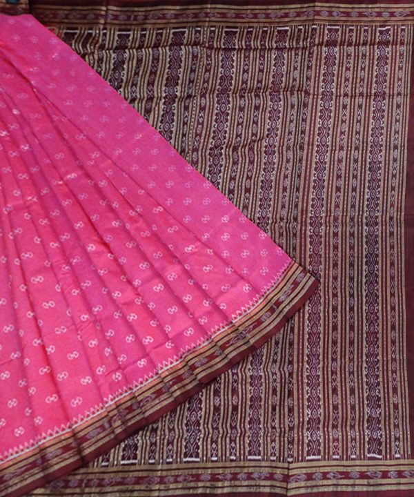 Cerise Pink silk saree